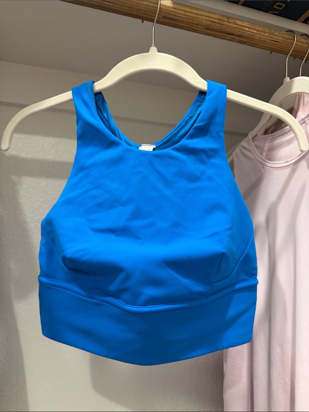 Lululemon Longline Racerback Sports Bra Bright Blue